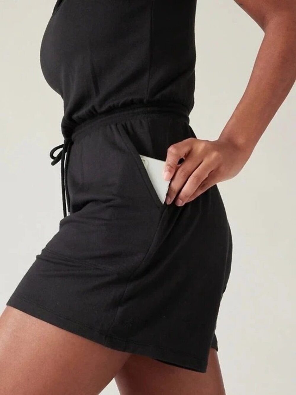 Athleta Balance Sleeveless Shorts Romper Black Small